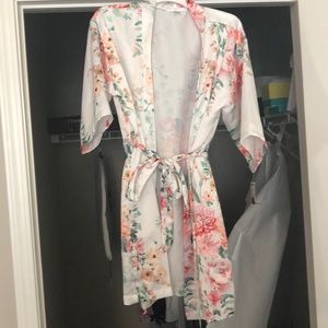 Floral Bridal Robe
